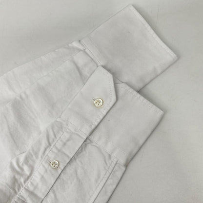THOM BROWNE White Classic Oxford Cotton Shirt Size 38