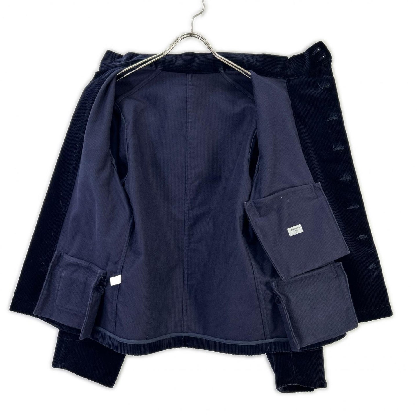 ANATOMICA Black French Heavy Corduroy 1839 Jacket Size S