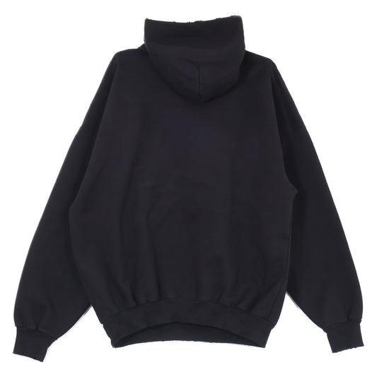 BALENCIAGA 2023 Valentine CD Cotton Hoodie Black Size L