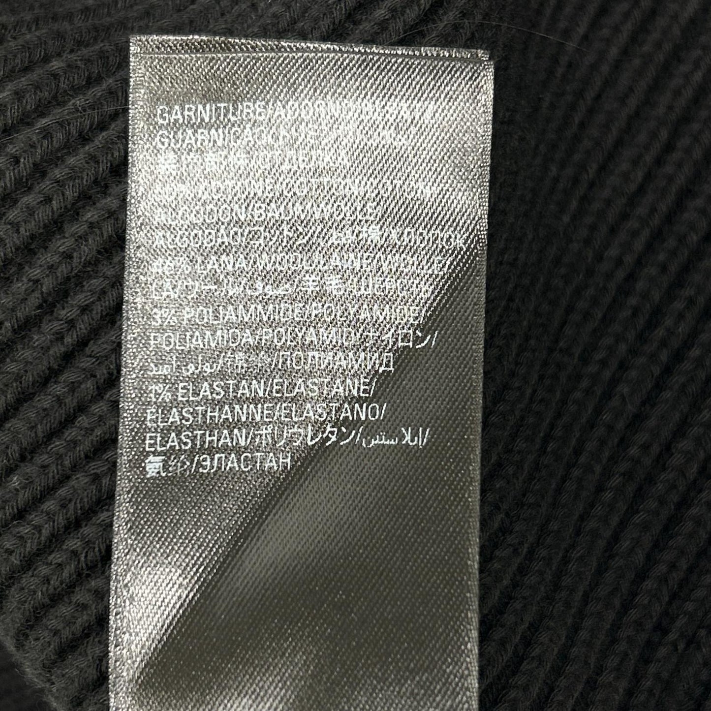 BALENCIAGA Cotton Wool Crewneck Knit Black Size XS