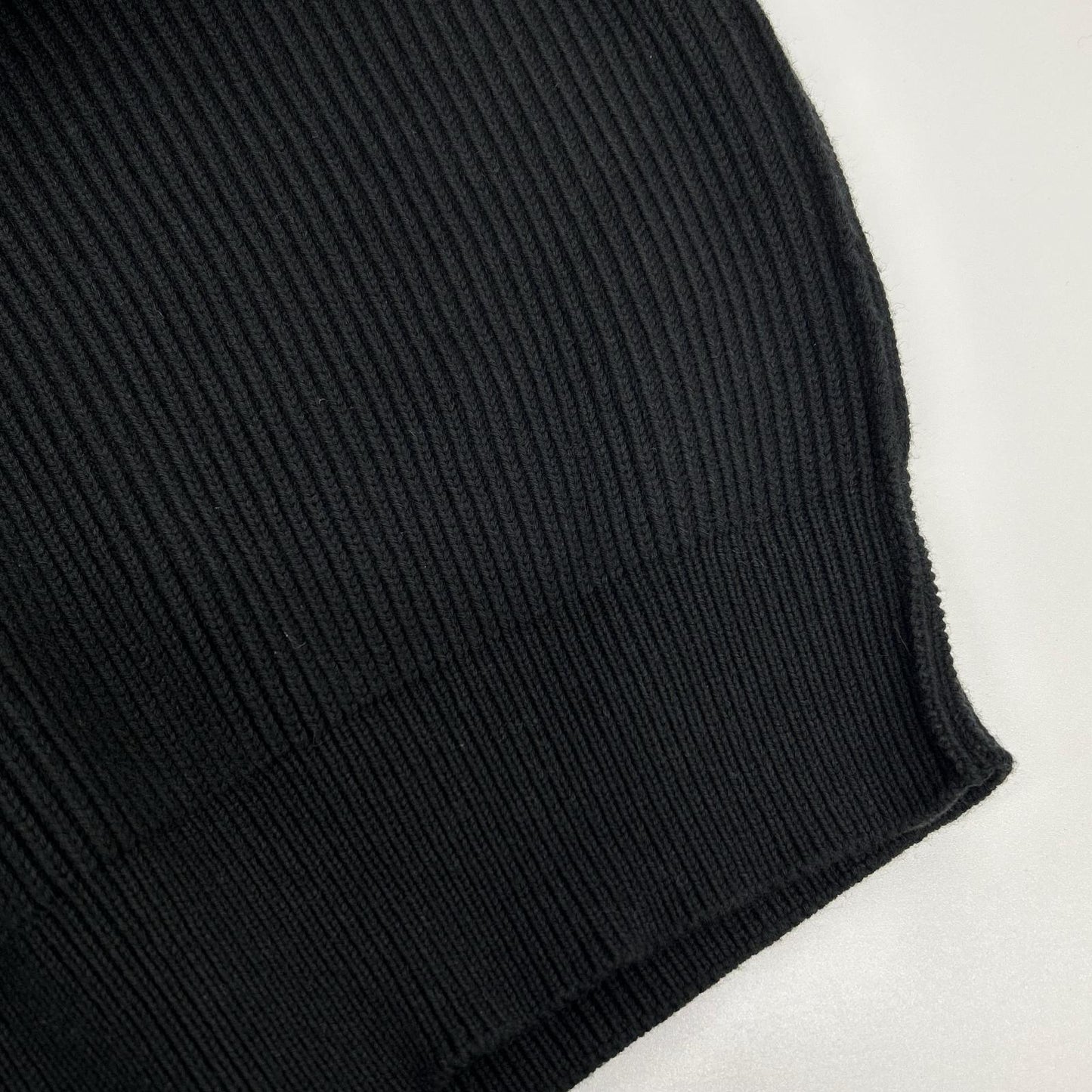 BALENCIAGA Cotton Wool Crewneck Knit Black Size XS
