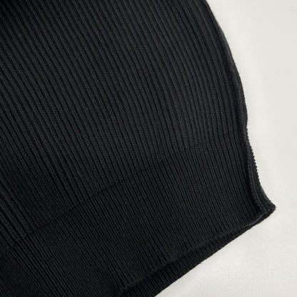 BALENCIAGA Cotton Wool Crewneck Knit Black Size XS
