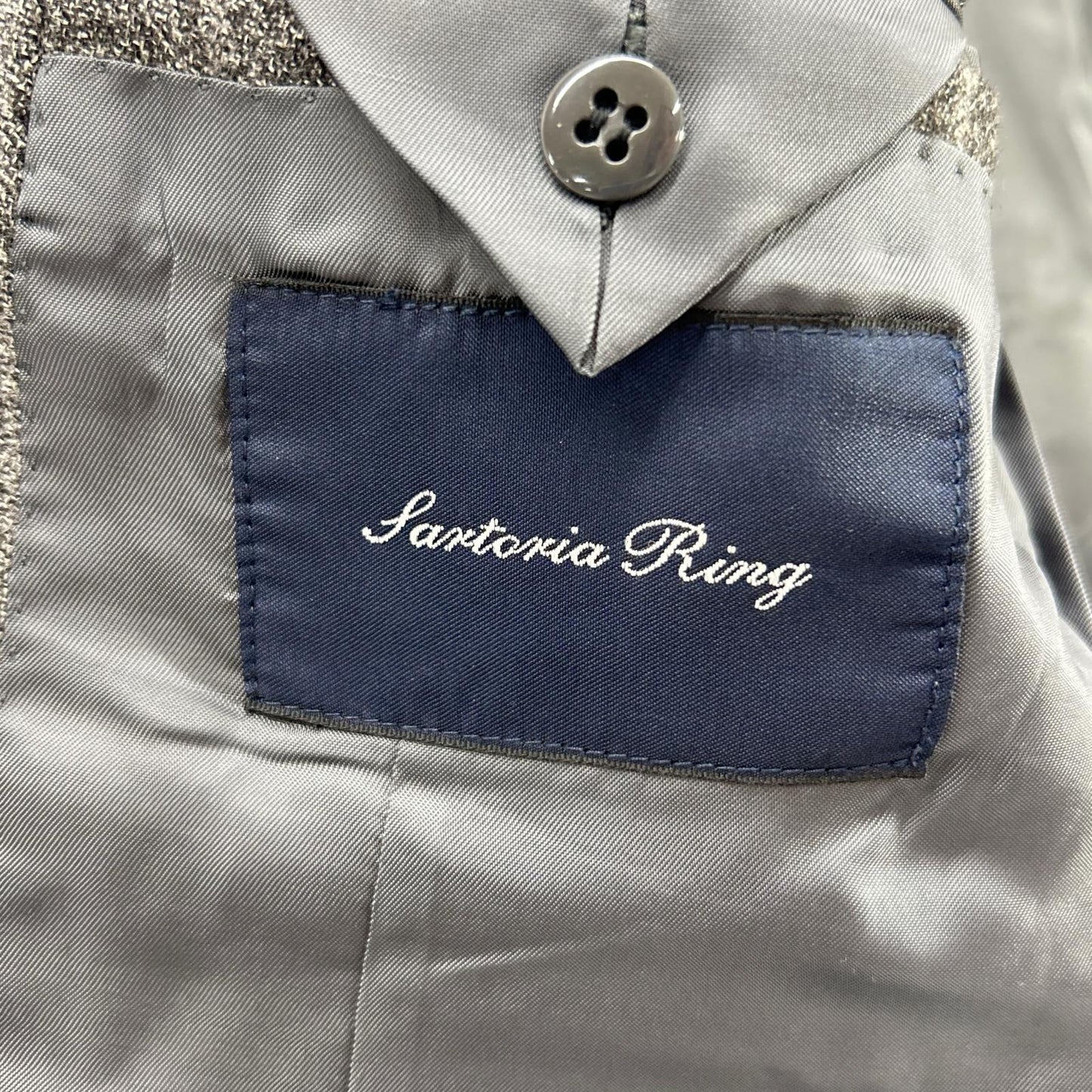 Sartoria Ring RT025F40C Wool Suit Gray Size 44 Size 44