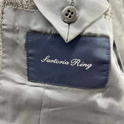 Sartoria Ring RT025F40C Wool Suit Gray Size 44 Size 44