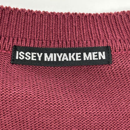 ISSEY MIYAKE MEN ME01KN198 Crewneck Knit Bordeaux Size 1