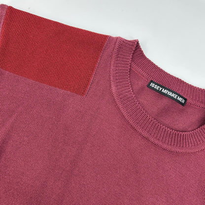 ISSEY MIYAKE MEN ME01KN198 Crewneck Knit Bordeaux Size 1