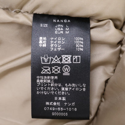 NANGA CONTOUR AURORA Down Jacket Beige Size L