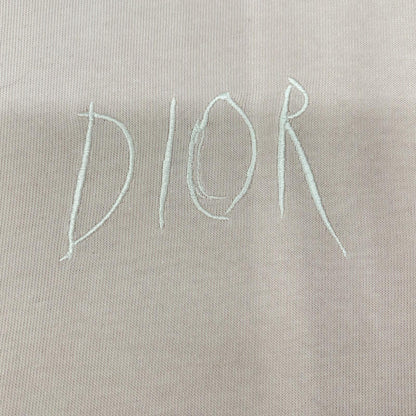 DIOR Raymond Pettibon Paris Embroidered T-Shirt Pink Size M