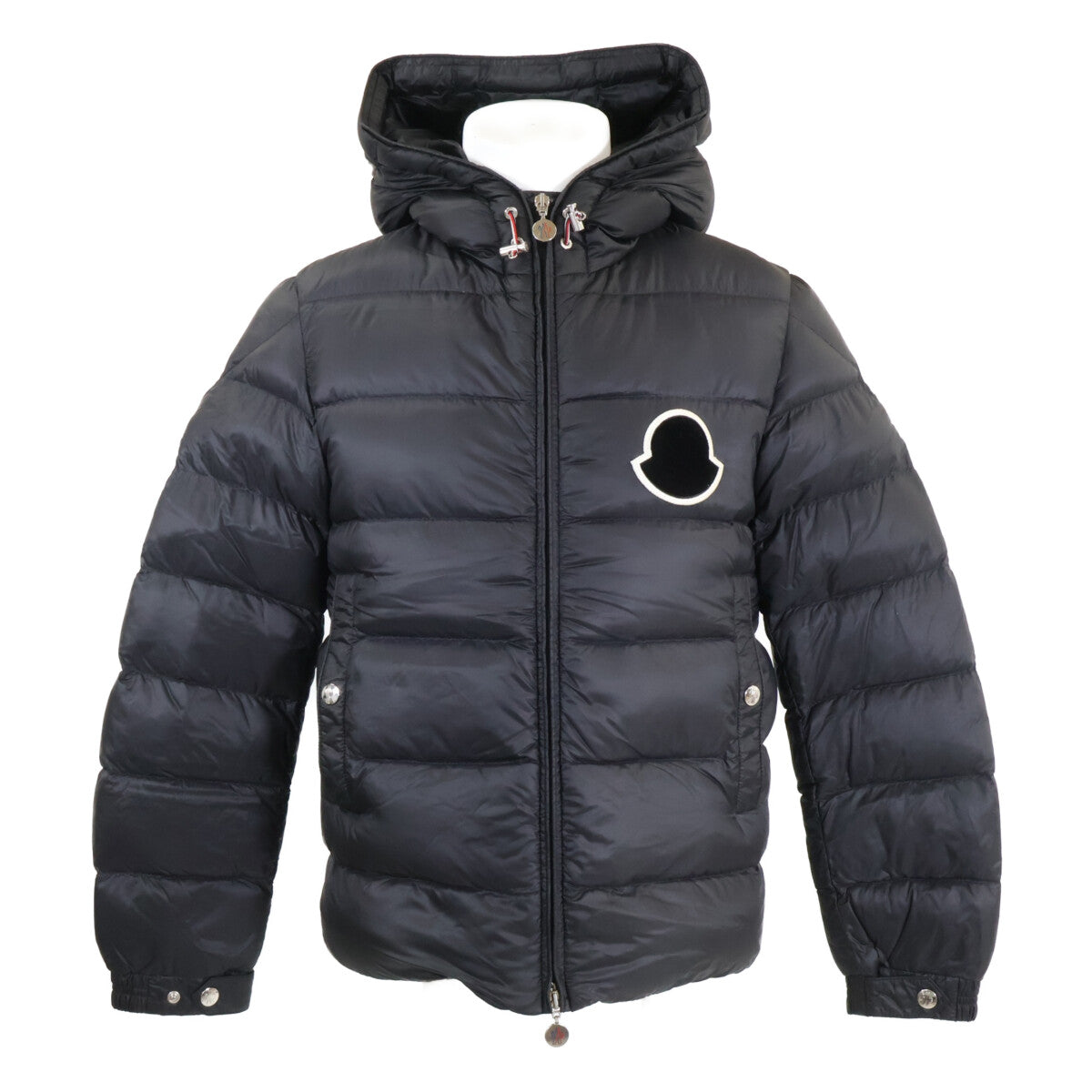 MONCLER SASSIERE Hooded Down Jacket Black Size 0