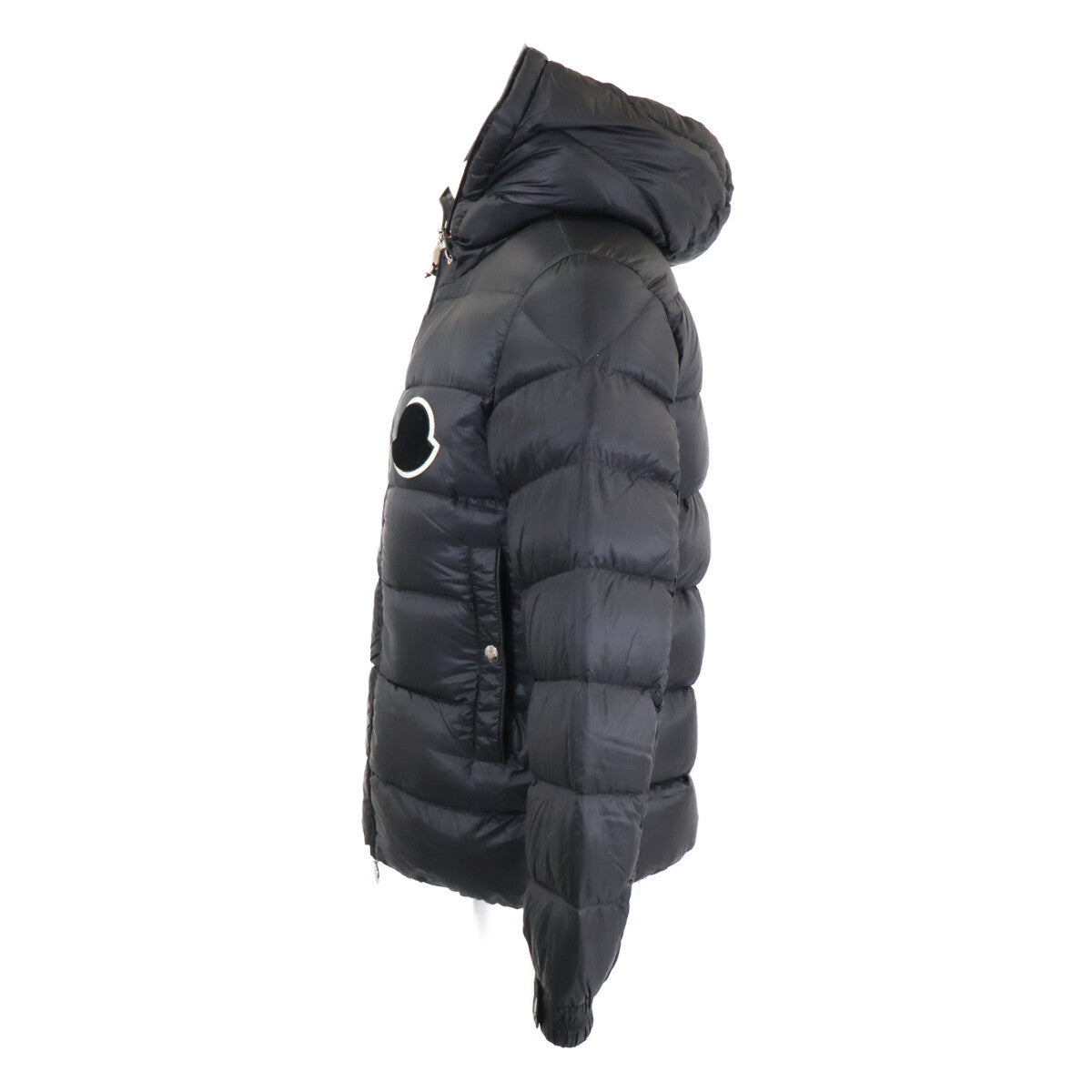 MONCLER SASSIERE Hooded Down Jacket Black Size 0