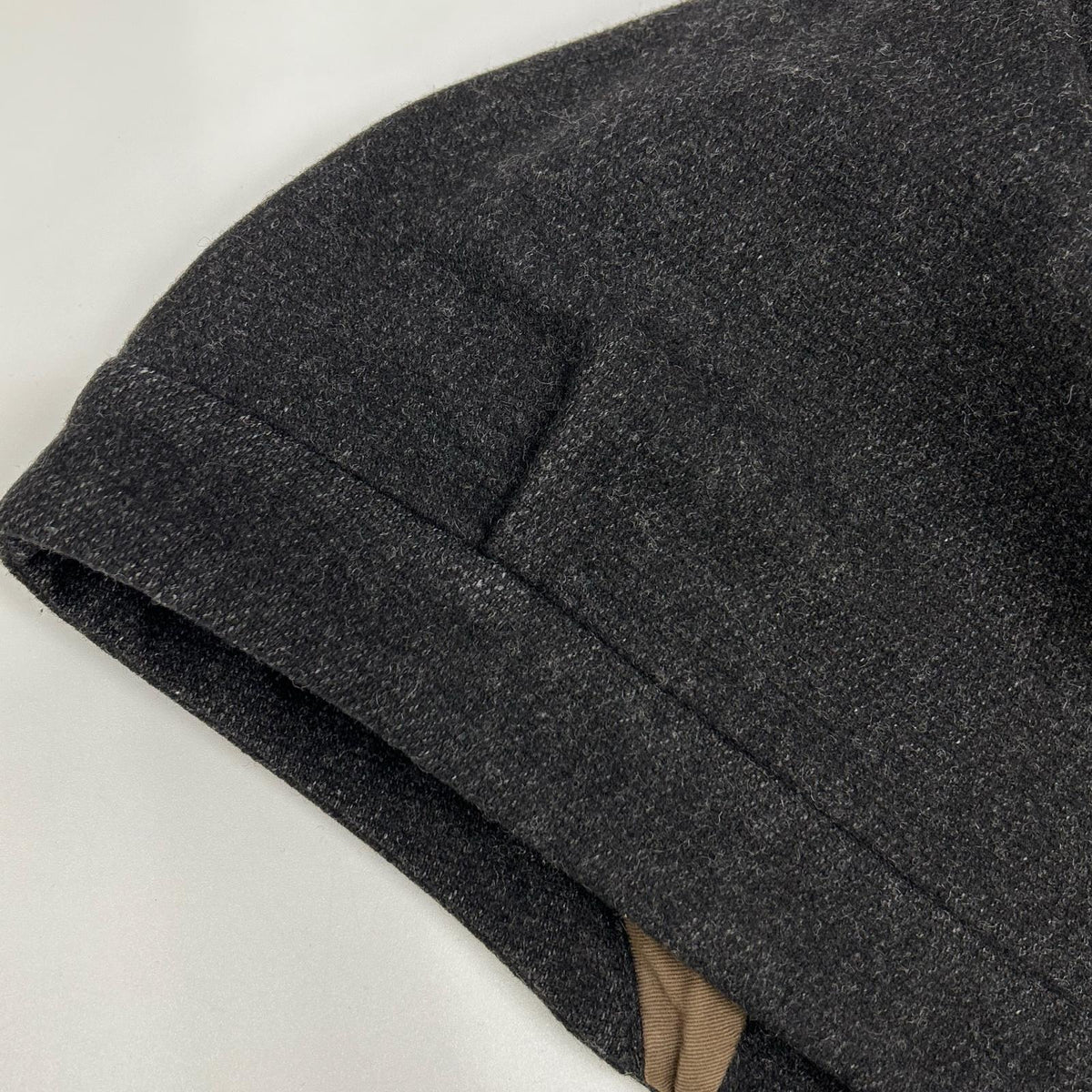 bukht B-66508 Wool Cashmere No-Collar Jacket Black Size 1