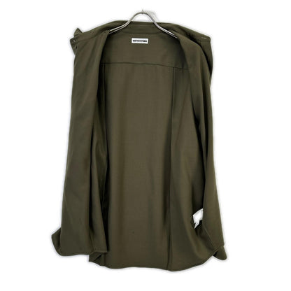 SOFTHYPHEN MGMFB232251 Wool Blend Long Sleeve Shirt Olive Size 03