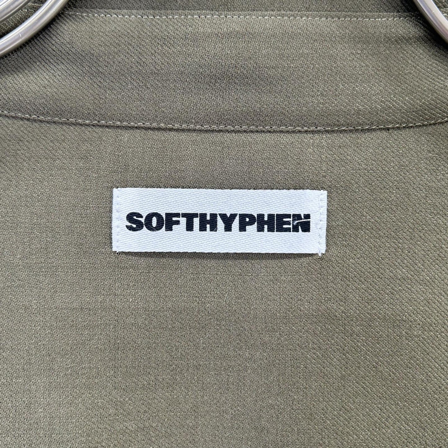 SOFTHYPHEN MGMFB232251 Wool Blend Long Sleeve Shirt Olive Size 03