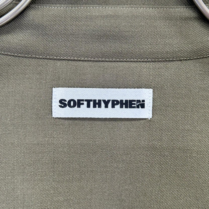 SOFTHYPHEN MGMFB232251 Wool Blend Long Sleeve Shirt Olive Size 03