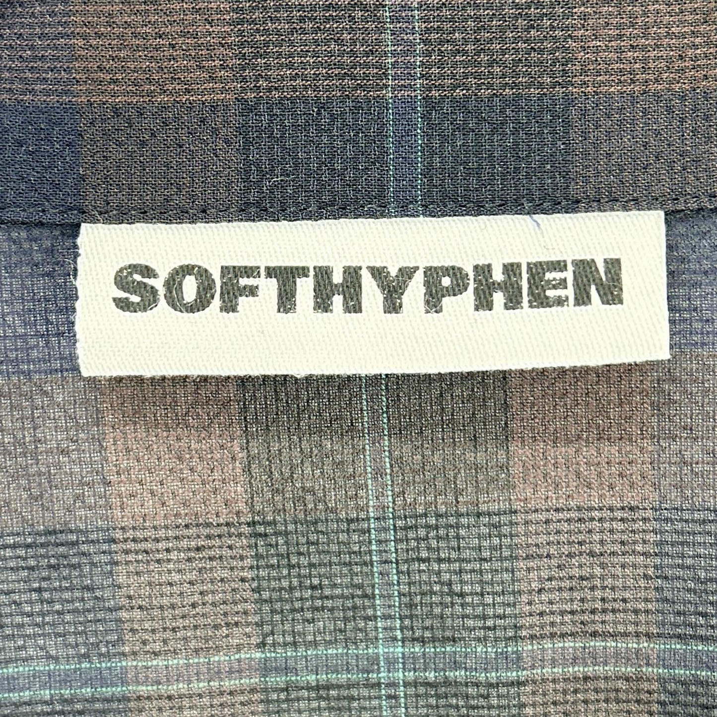 SOFTHYPHEN MGMFB241210 Check Sheer S/S Shirt Brown Size 03