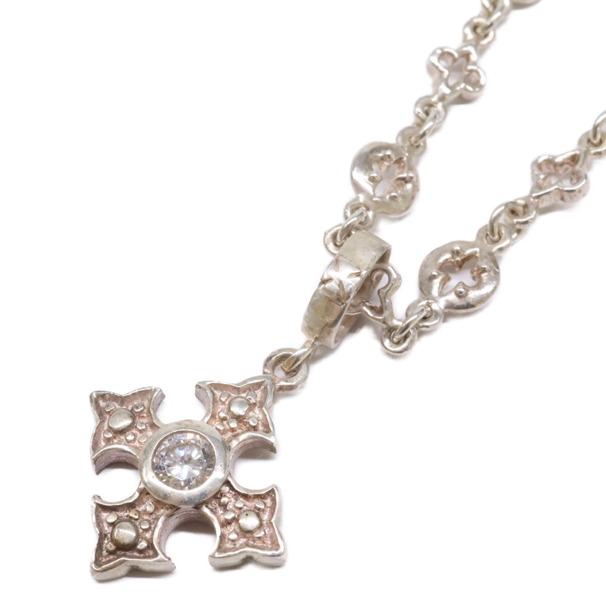 LoreeRodkin Fancy Cross Gothic Necklace Silver Size ONE SIZE