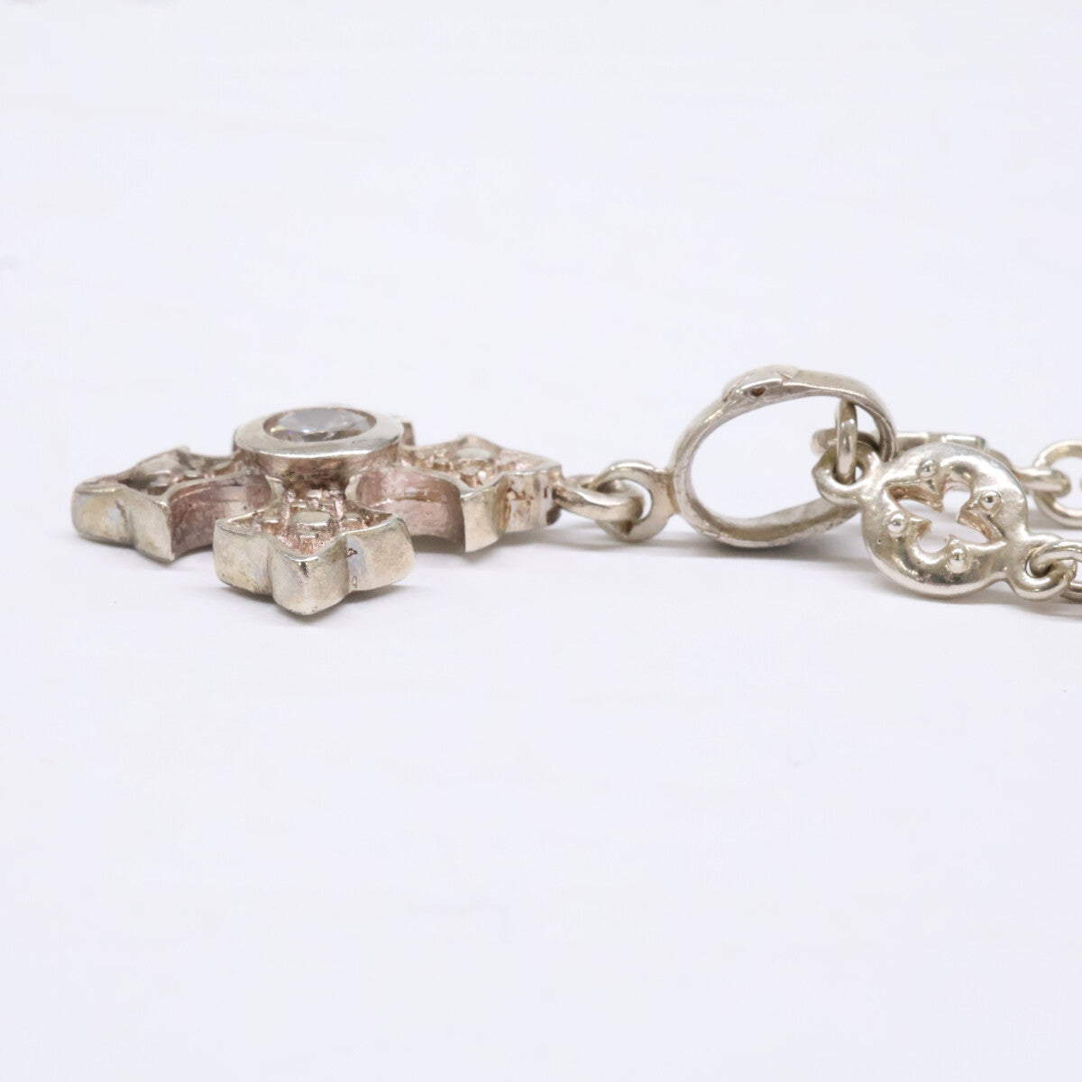 LoreeRodkin Fancy Cross Gothic Necklace Silver Size ONE SIZE