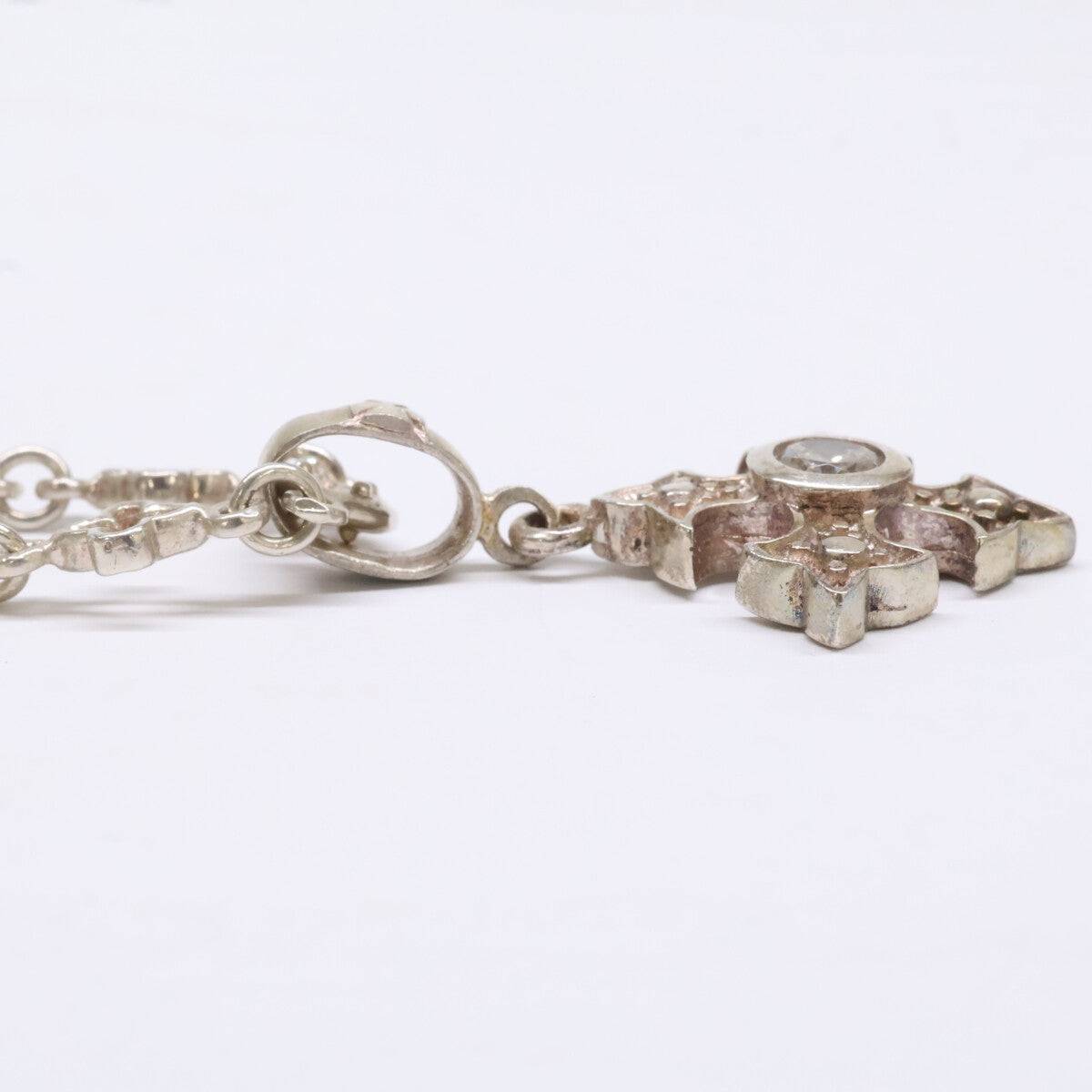 LoreeRodkin Fancy Cross Gothic Necklace Silver Size ONE SIZE