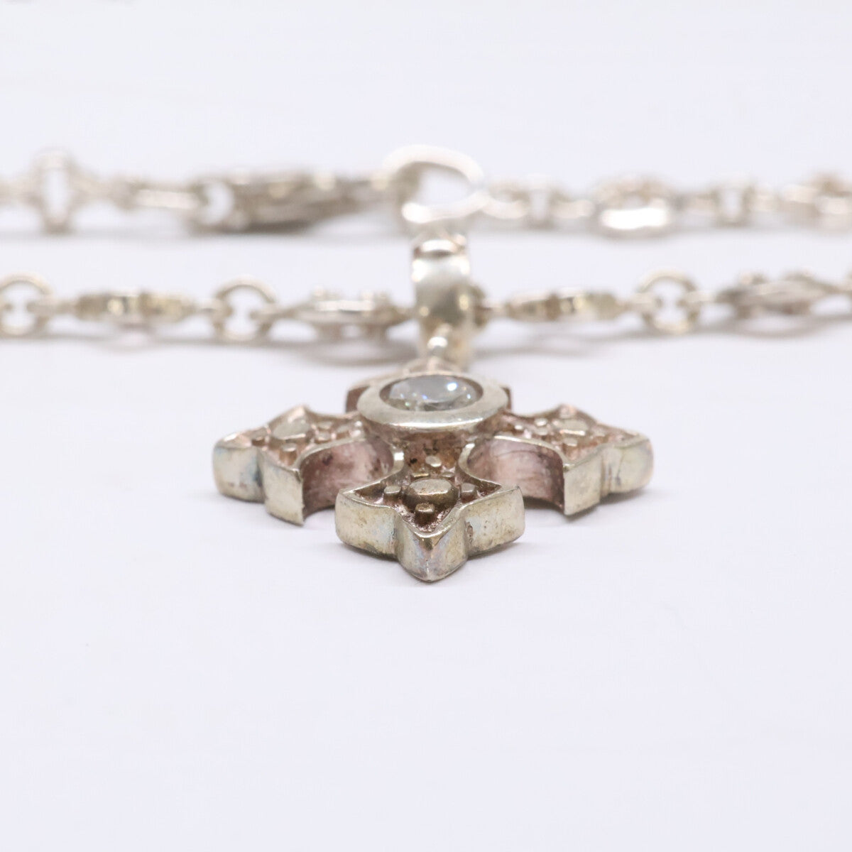 LoreeRodkin Fancy Cross Gothic Necklace Silver Size ONE SIZE