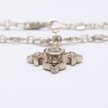 LoreeRodkin Fancy Cross Gothic Necklace Silver Size ONE SIZE