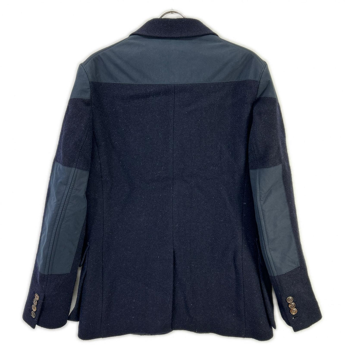 NIGEL CABOURN Harris Tweed Mallory Jacket Navy Size 48