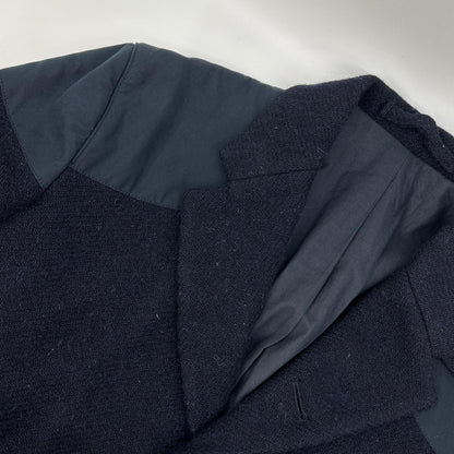 NIGEL CABOURN Harris Tweed Mallory Jacket Navy Size 48