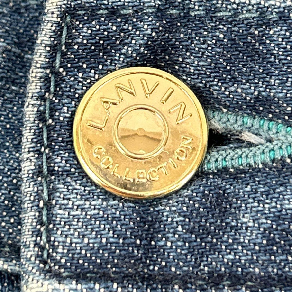 LANVIN COLLECTION Selvedge Denim Jeans Indigo Size 54