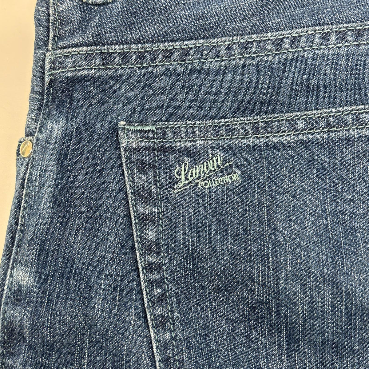 LANVIN COLLECTION Selvedge Denim Jeans Indigo Size 54