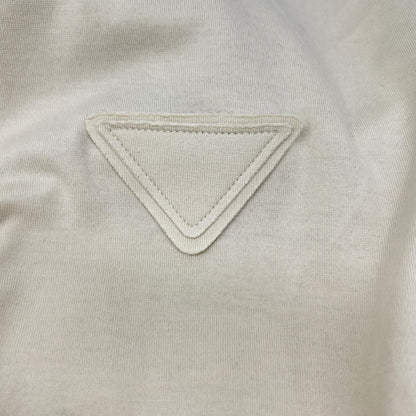 PRADA 23SS Triangle Logo T-Shirt Beige Size L