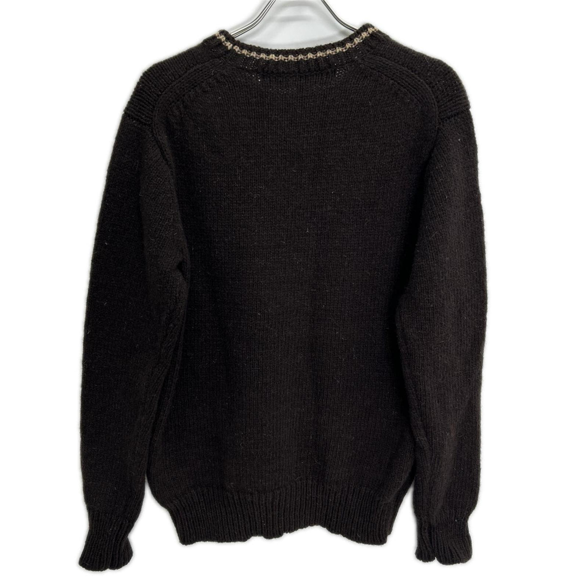 COMMEdesGARCONS HOMME Brown Wool Crewneck Knit Size M