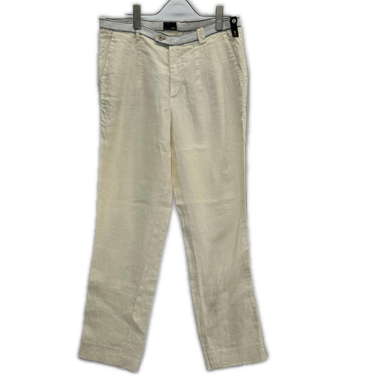 FENDI 2012 Linen Pants Ivory Size 44