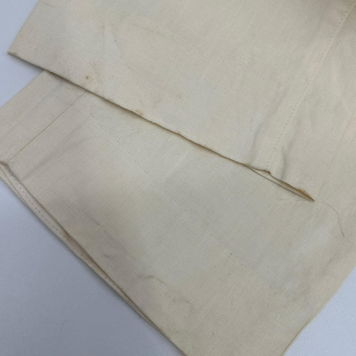 FENDI 2012 Linen Pants Ivory Size 44