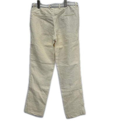 FENDI 2012 Linen Pants Ivory Size 44