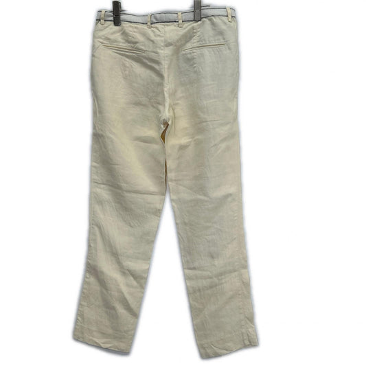 FENDI 2012 Linen Pants Ivory Size 44