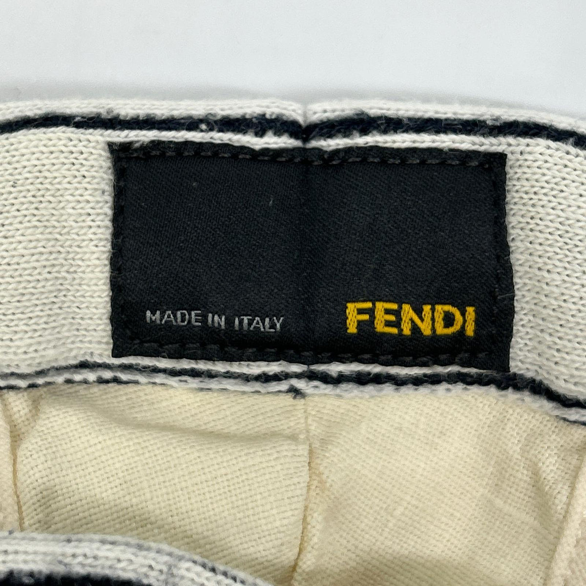 FENDI 2012 Linen Pants Ivory Size 44