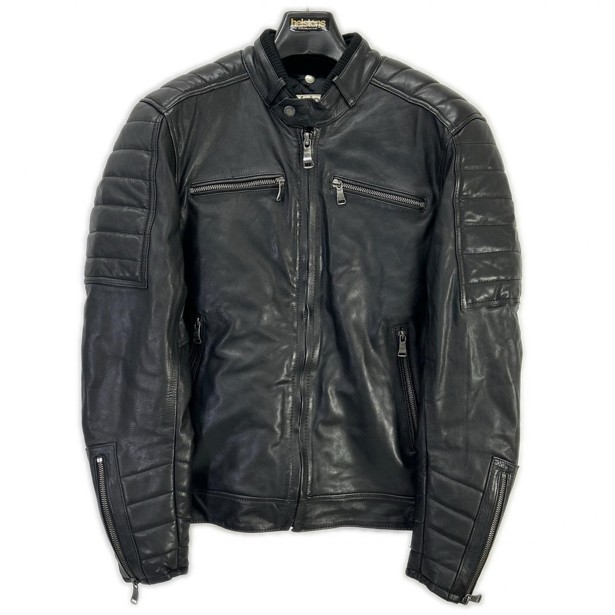 Helstons Leather Jacket Black Size S