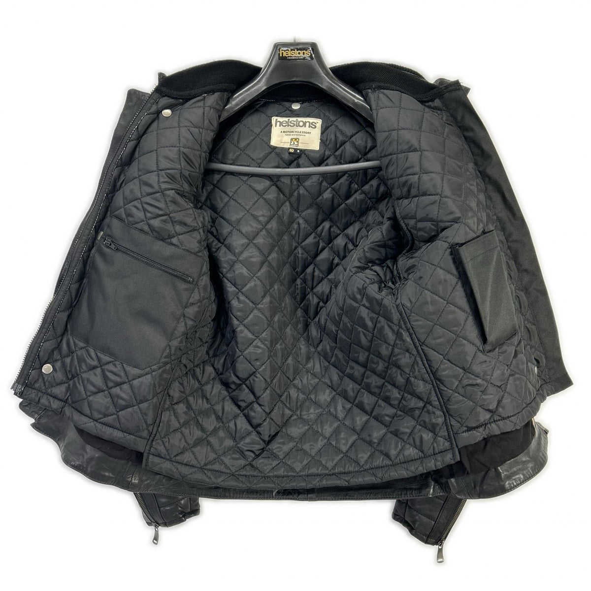 Helstons Leather Jacket Black Size S