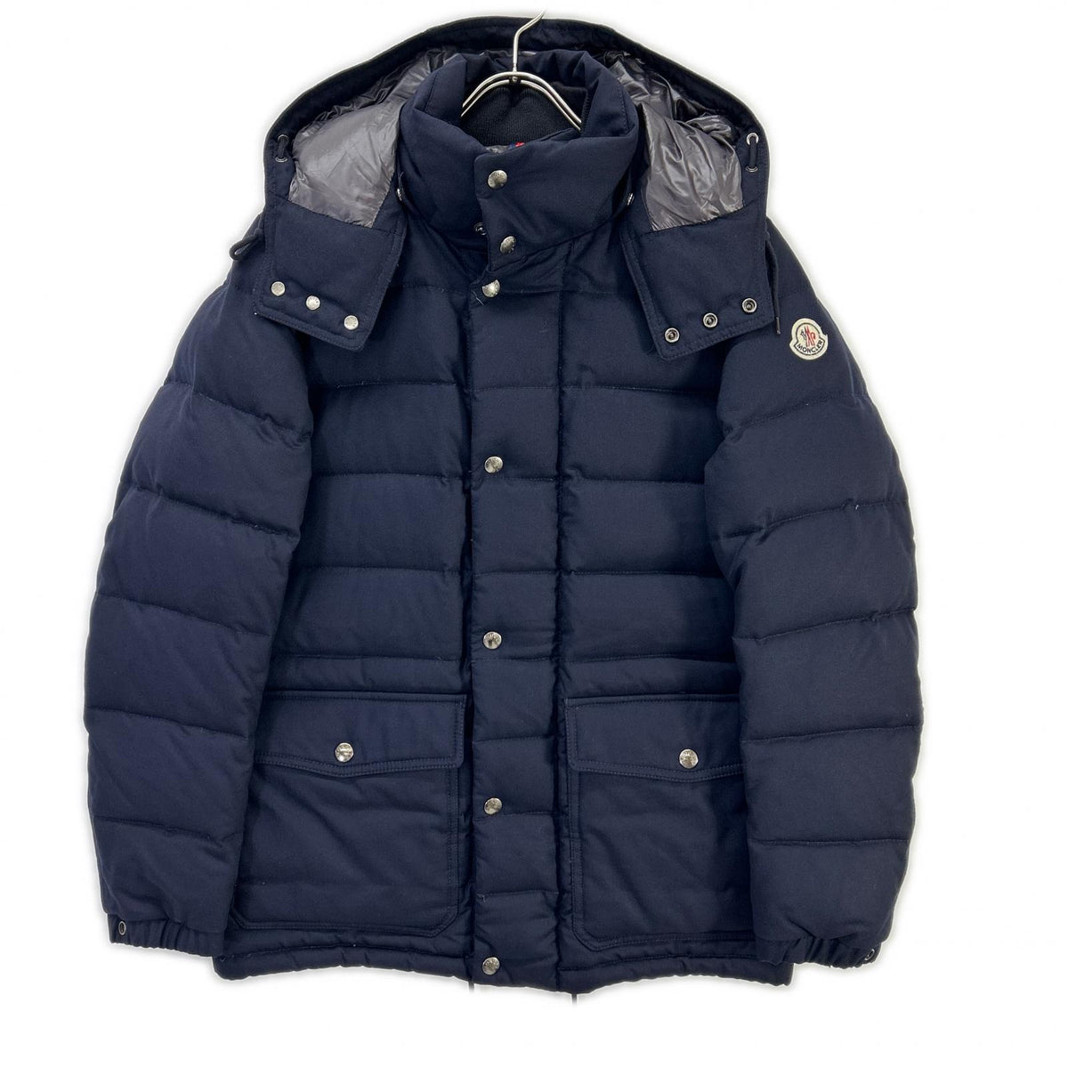 MONCLER 12AW AMBROISE Navy Wool Down Jacket Size 0