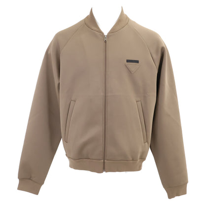 PRADA Technical Fleece Jacket Bark Brown Size M