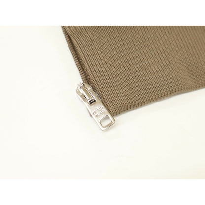 PRADA Technical Fleece Jacket Bark Brown Size M