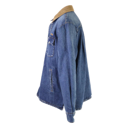 MIUMIU '24 GWB234 Denim Down Jacket Blue Size 40