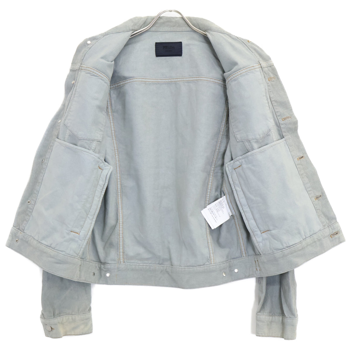 PRADA Corduroy Jacket Blue Size M