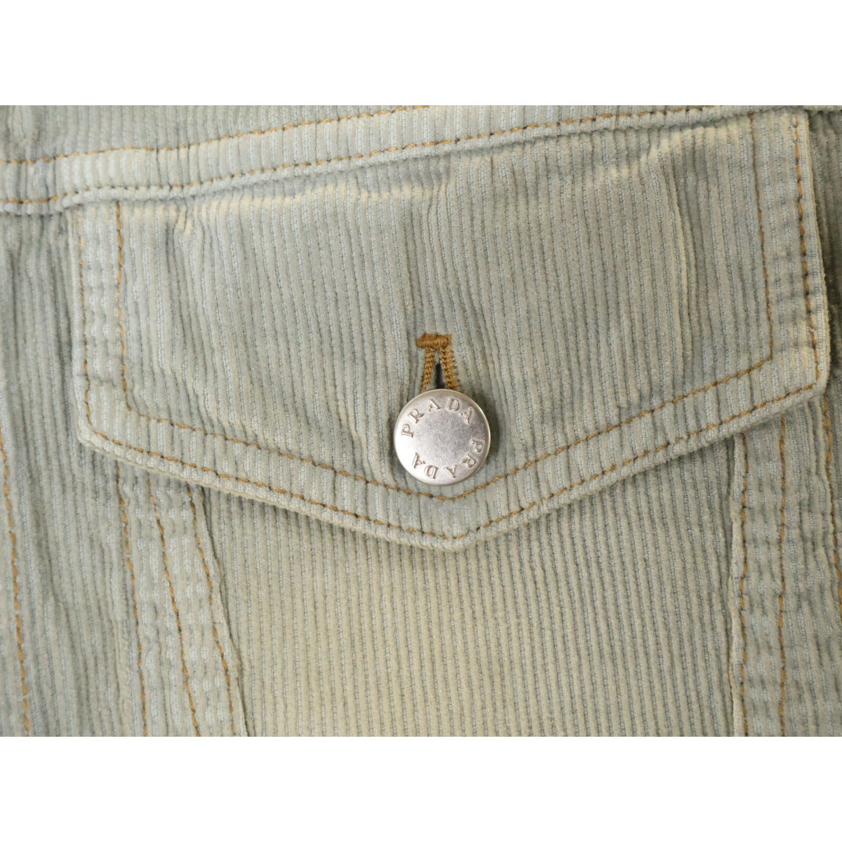 PRADA Corduroy Jacket Blue Size M