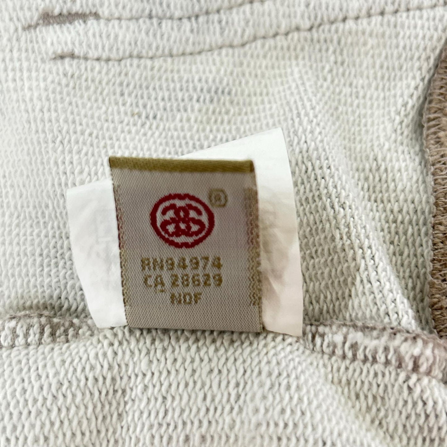 XL Stussy Camo Zip Up Cotton Hoodie Khaki Size XL