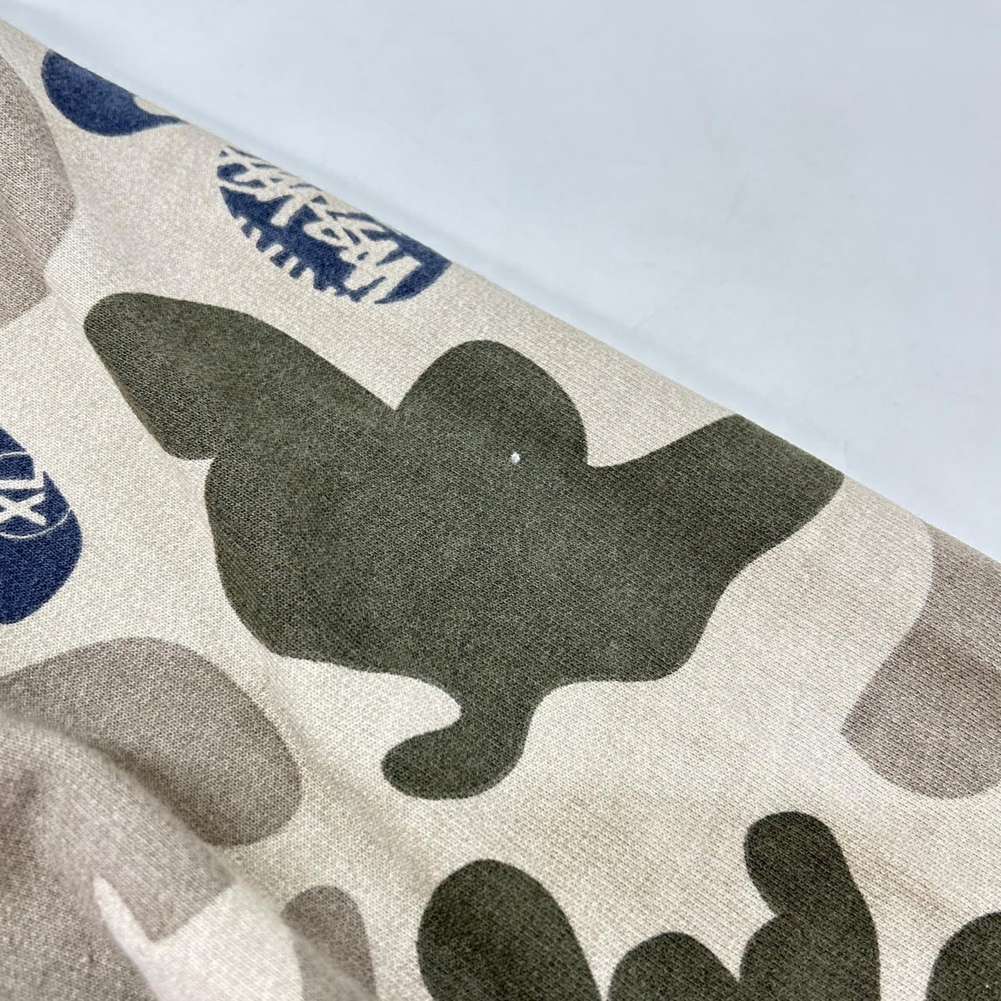 XL Stussy Camo Zip Up Cotton Hoodie Khaki Size XL