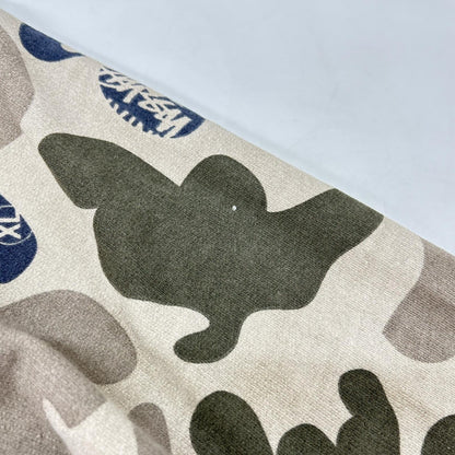 XL Stussy Camo Zip Up Cotton Hoodie Khaki Size XL