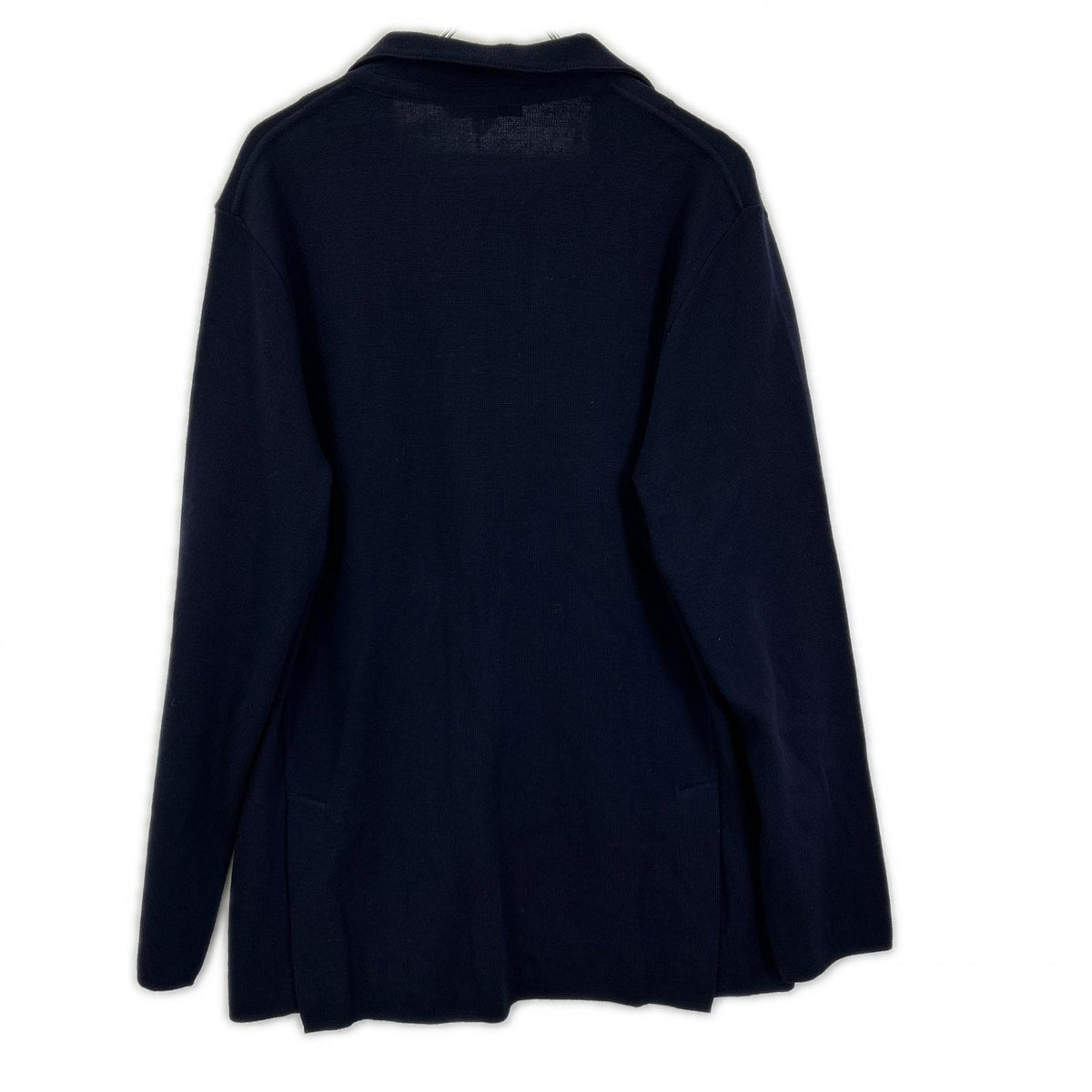 LARDINI IVLJM56 Navy Knit Wool Jacket Size XXXL