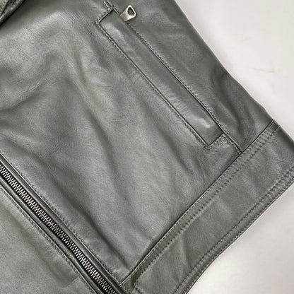 EMMETI Green JURI Lambskin Rider's Jacket Size 46