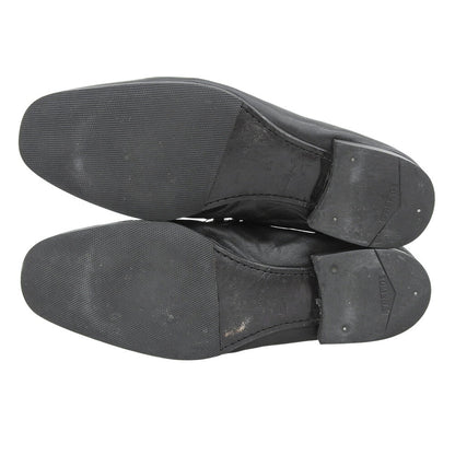 LOUIS VUITTON Black Leather Loafers 09 Size 9.5