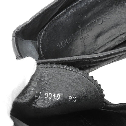 LOUIS VUITTON Black Leather Loafers 09 Size 9.5